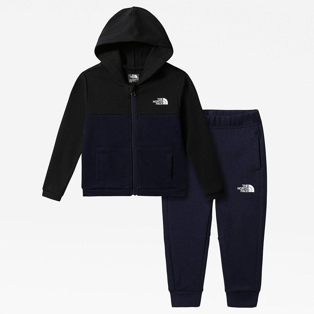 The North Face Slacker Παιδικα Set - Μαυρα / Σκουρο Μπλε (LPCB30295)